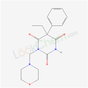 Barbituric acid, 5-ethyl-1- (morpholinomethyl)-5-phenyl- cas  18009-29-5