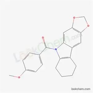 5-(p-アニソイル)-6,7,8,9-テトラヒドロ-5H-1,3-ジオキソロ[4,5-b]カルバゾール