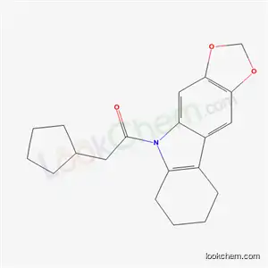 5-(シクロペンチルアセチル)-6,7,8,9-テトラヒドロ-5H-1,3-ジオキソロ[4,5-b]カルバゾール