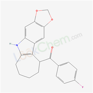 5,6,7,8,9,10-Hexahydro-5-(p-fluorobenzoyl)cyclohepta[b]-1,3-dioxolo[4,5-f]indole