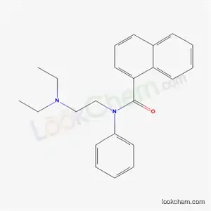 1-Naphthalenecarboxamide, N-(2-(diethylamino)ethyl)-N-phenyl-