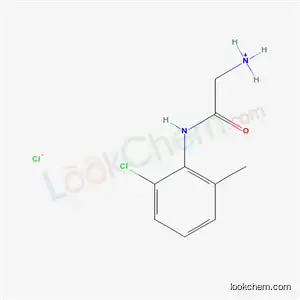 Molecular Structure of 50416-18-7 (2-[(2-chloro-6-methylphenyl)amino]-2-oxoethanaminium chloride)