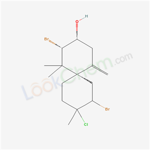 Spiro[5.5]undecan-3-ol,2,8-dibromo-9-chloro- 1,1,9-trimethyl-5-methylene-,(2S,3R,6S,8R,- 9R)-  cas  185215-99-0