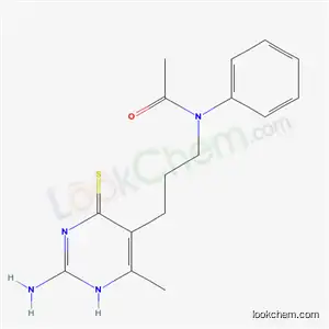 Molecular Structure of 57278-26-9 (N-[3-(2-amino-6-methyl-4-thioxo-1,4-dihydropyrimidin-5-yl)propyl]-N-phenylacetamide)