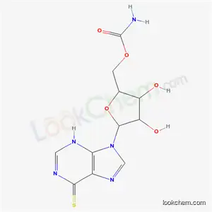 Molecular Structure of 5856-56-4 (9-(5-O-carbamoylpentofuranosyl)-3,9-dihydro-6H-purine-6-thione)