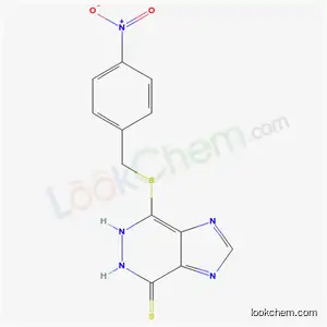 Molecular Structure of 3438-88-8 (7-[(4-nitrobenzyl)sulfanyl]-5,6-dihydro-4H-imidazo[4,5-d]pyridazine-4-thione)
