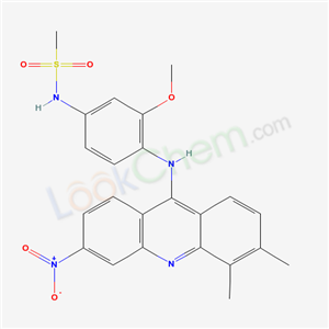 Methanesulfonamide, N-[4-[ (3, 4-dimethyl-6-nitro-9-acridinyl)amino]-3-methoxyphenyl]- cas  59748-60-6