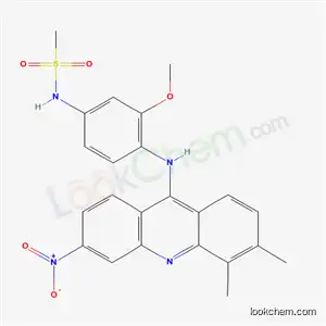 Molecular Structure of 59748-60-6 (N-{4-[(3,4-dimethyl-6-nitroacridin-9-yl)amino]-3-methoxyphenyl}methanesulfonamide)