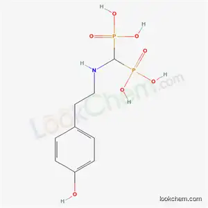 Molecular Structure of 195000-04-5 (({[2-(4-hydroxyphenyl)ethyl]amino}methanediyl)bis(phosphonic acid))