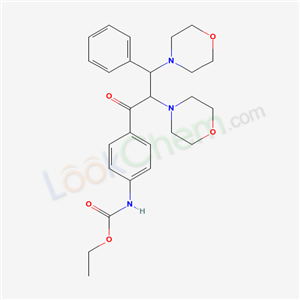 ethyl N-[4-(2,3-dimorpholin-4-yl-3-phenyl-propanoyl)phenyl]carbamate cas  5339-97-9