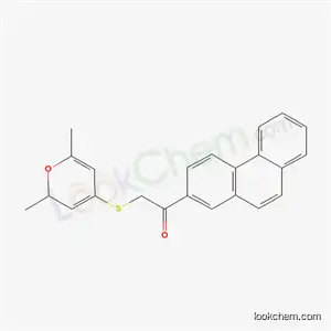 2-[(2,6-dimethyl-2H-pyran-4-yl)sulfanyl]-1-(phenanthren-2-yl)ethanone