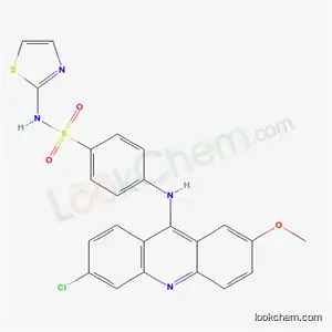 Molecular Structure of 5433-31-8 (4-[(6-chloro-2-methoxyacridin-9-yl)amino]-N-(1,3-thiazol-2-yl)benzenesulfonamide)
