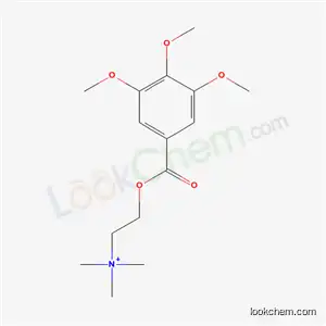 Molecular Structure of 5470-33-7 (N,N,N-trimethyl-2-[(3,4,5-trimethoxybenzoyl)oxy]ethanaminium)
