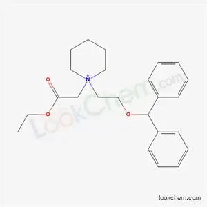 Molecular Structure of 6322-71-0 (1-[2-(diphenylmethoxy)ethyl]-1-(2-ethoxy-2-oxoethyl)piperidinium)