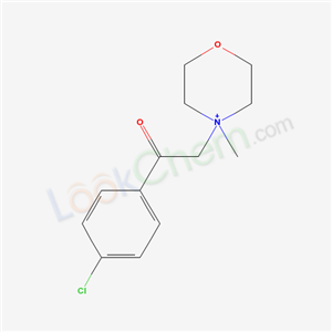1-(4-chlorophenyl)-2-(4-methyl-1-oxa-4-azoniacyclohex-4-yl)ethanone cas  6269-38-1