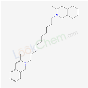 3-methyl-2-[10-(3-methyl-3,4,4a,5,6,7,8,8a-octahydro-1H-isoquinolin-2-yl)decyl]-1H-isoquinoline cas  6275-38-3