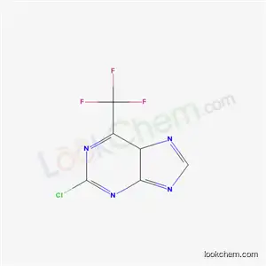 Molecular Structure of 1998-64-7 (2-Chloro-6-(trifluoromethyl)-9H-purine)