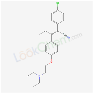 2-(4-chlorophenyl)-3-[4-(2-diethylaminoethoxy)phenyl]pent-2-enenitrile