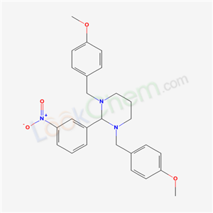 1,3-bis[(4-methoxyphenyl)methyl]-2-(3-nitrophenyl)-1,3-diazinane