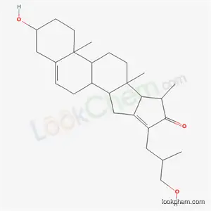 Molecular Structure of 561-98-8 (3β,26-Dihydroxy-16,23-cyclocholesta-5,16(23)-dien-22-one)