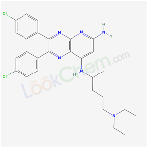 3,4-bis(4-chlorophenyl)-N-(5-diethylaminopentan-2-yl)-2,5,10-triazabicyclo[4.4.0]deca-2,4,7,9,11-pentaene-7,9-diamine cas  21271-77-2