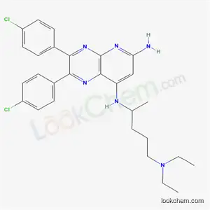 2,3-bis(4-chlorophenyl)-N~8~-[5-(diethylamino)pentan-2-yl]pyrido[2,3-b]pyrazine-6,8-diamine