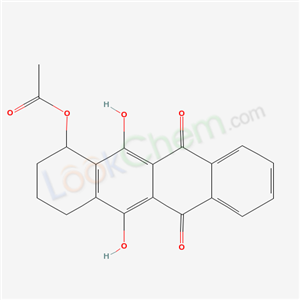 (5,12-dihydroxy-6,11-dioxo-1,2,3,4-tetrahydrotetracen-1-yl) acetate cas  58976-98-0