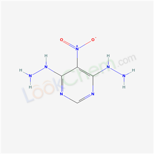 (6-hydrazinyl-5-nitro-pyrimidin-4-yl)hydrazine cas  3856-10-8