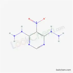 Molecular Structure of 3856-10-8 (4,6-bis(hydrazino)-5-nitropyrimidine)