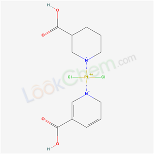 dichloroplatinum; 6H-pyridine-3-carboxylic acid; 3,4,5,6-tetrahydro-2H-pyridine-3-carboxylic acid cas  41637-07-4