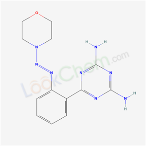 6-(2-morpholin-4-yldiazenylphenyl)-1,3,5-triazine-2,4-diamine cas  52745-14-9