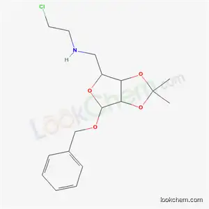 Molecular Structure of 54946-46-2 (benzyl 5-[(2-chloroethyl)amino]-5-deoxy-2,3-O-(1-methylethylidene)pentofuranoside)