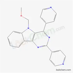 Molecular Structure of 40899-96-5 (5-(methoxymethyl)-2,4-di(pyridin-4-yl)-5H-pyrimido[5,4-b]indole)