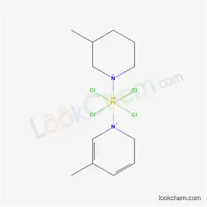 Molecular Structure of 68099-01-4 (tetrachloroplatinum(2+) 3-methylpiperidin-1-ide 5-methyl-2H-pyridin-1-ide (1:1:1))