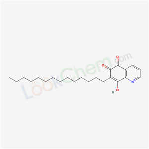 8-hydroxy-7-tetradecyl-quinoline-5,6-dione cas  35100-83-5