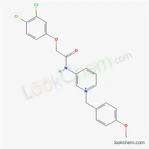Molecular Structure of 21966-11-0 (3-{[(3,4-dichlorophenoxy)acetyl]amino}-1-(4-methoxybenzyl)pyridinium)
