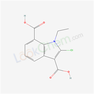 2-chloro-1-ethyl-indole-3,7-dicarboxylic acid cas  66335-15-7