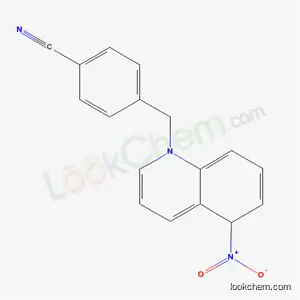 Molecular Structure of 62162-87-2 (4-[(5-nitroquinolin-1(5H)-yl)methyl]benzonitrile)