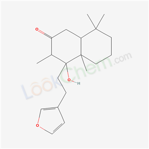 2(1H)-Naphthalenone,4-[2-(3-furanyl)ethyl]- octahydro-4-hydroxy-3,4a,8,8-tetramethyl-,(3S,4R,4aS,8aS)-  cas  18676-07-8