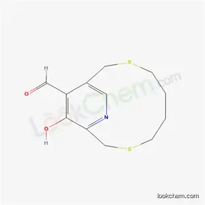 Molecular Structure of 61576-65-6 (14-hydroxy-3,8-dithia-11-azabicyclo[8.2.2]tetradeca-1(12),10,13-triene-13-carbaldehyde)