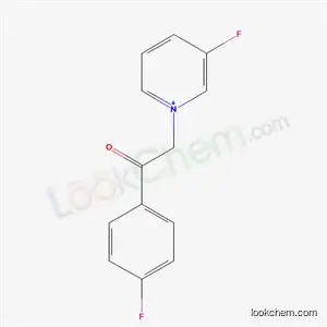 Molecular Structure of 366-65-4 (3-fluoro-1-[2-(4-fluorophenyl)-2-oxoethyl]pyridinium)