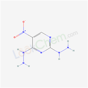(4-hydrazinyl-5-nitro-pyrimidin-2-yl)hydrazine cas  3856-09-5