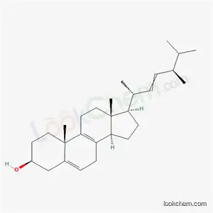 Molecular Structure of 50657-31-3 ((22E,24R)-Ergosta-5,8,22-triene-3β-ol)