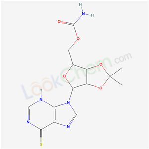 [7,7-dimethyl-2-(6-sulfanylidene-3H-purin-9-yl)-3,6,8-trioxabicyclo[3.3.0]oct-4-yl]methyl carbamate cas  5856-50-8