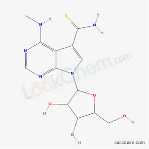 Molecular Structure of 57071-73-5 (4-(methylamino)-7-pentofuranosyl-7H-pyrrolo[2,3-d]pyrimidine-5-carbothioamide)