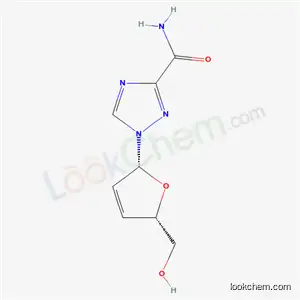 Molecular Structure of 131922-28-6 (1-[(2R,5S)-5-(hydroxymethyl)-2,5-dihydrofuran-2-yl]-1H-1,2,4-triazole-3-carboxamide)