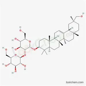 Molecular Structure of 134250-17-2 ((3beta)-30-hydroxyolean-12-en-3-yl 2-O-beta-D-glucopyranosyl-alpha-D-glucopyranoside)
