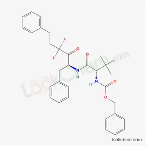 Molecular Structure of 134450-36-5 (benzyl [(2S)-1-{[(2S)-4,4-difluoro-3-oxo-1,6-diphenylhexan-2-yl]amino}-3,3-dimethyl-1-oxobutan-2-yl]carbamate)