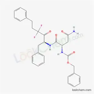 benzyl [(2S)-4-amino-1-{[(2S)-4,4-difluoro-3-oxo-1,6-diphenylhexan-2-yl]amino}-1,4-dioxobutan-2-yl]carbamate (non-preferred name)