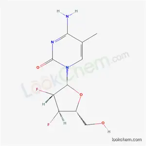 4-amino-1-(2,3-dideoxy-2,3-difluoro-beta-D-arabinofuranosyl)-5-methylpyrimidin-2(1H)-one